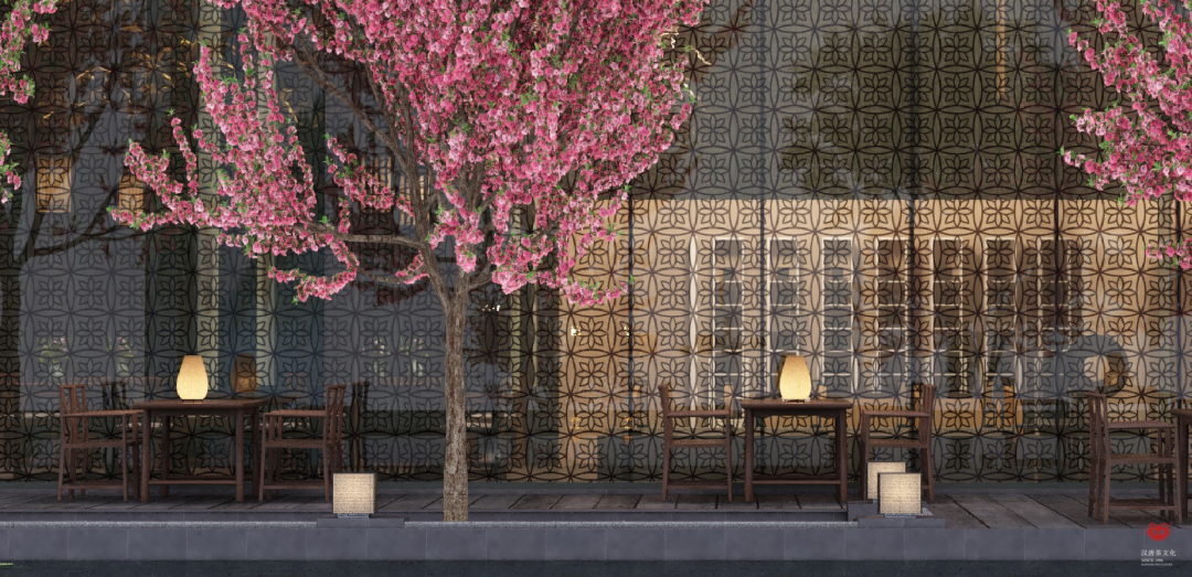 花園餐廳 | 以黑胡桃詮釋工筆花鳥里的婉約審美插圖4 花園餐廳 | 以黑胡桃詮釋工筆花鳥里的婉約審美插圖4